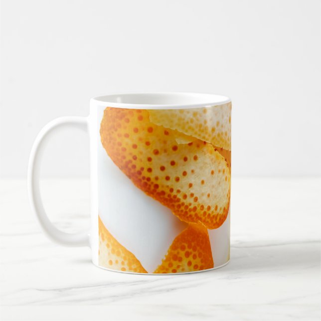 Orangenschalen Kaffeetasse (Links)