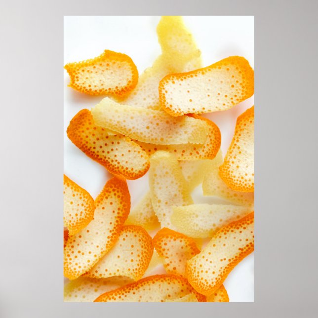 Orangenschalen Poster (Vorne)