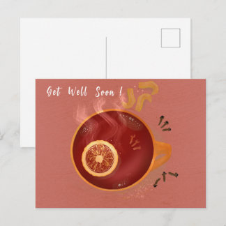 Orangenschalen-Tee Postkarte