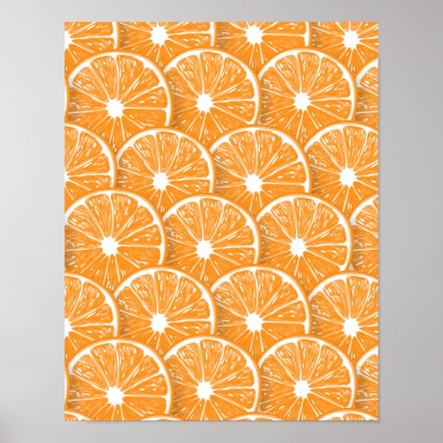Orangenscheiben Poster (Vorne)