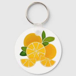 Orangenscheiben, Zitrusfrüchte Schlüsselanhänger