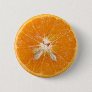 Orangenscheibenfoto Button