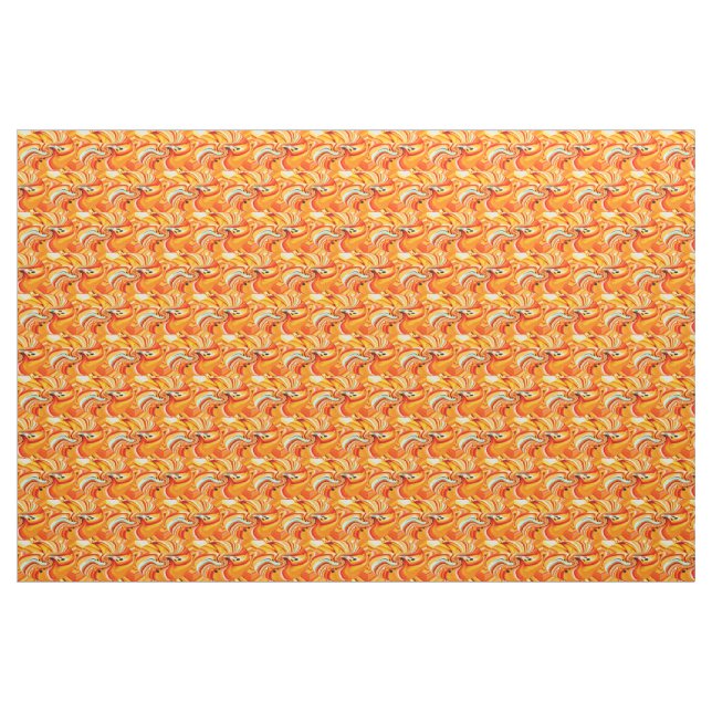 Orangenschick Stoff (Fat Quarter (45,7 x 55,9 cm))