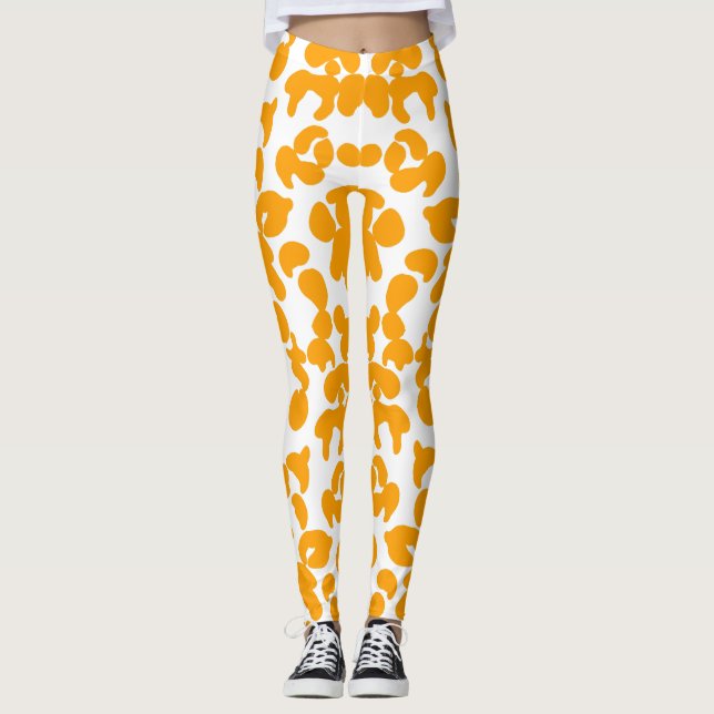 Orangenschildkröte Leggings (Vorderseite)