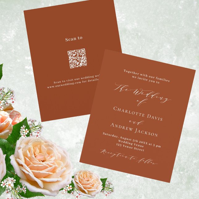 Orangenschrift QR Code UAWG Budget Hochzeit (Von Creator hochgeladen)