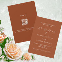 Orangenschrift QR Code UAWG Luxushochzeit