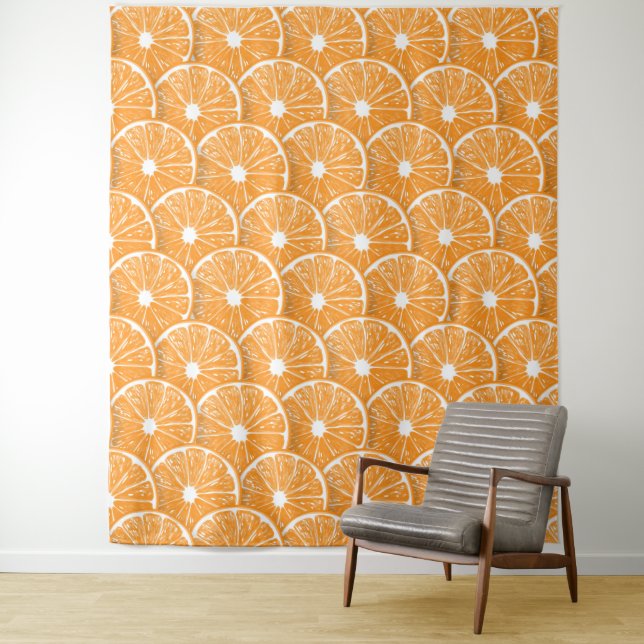 Orangenslices Wandteppich (Beispiel)