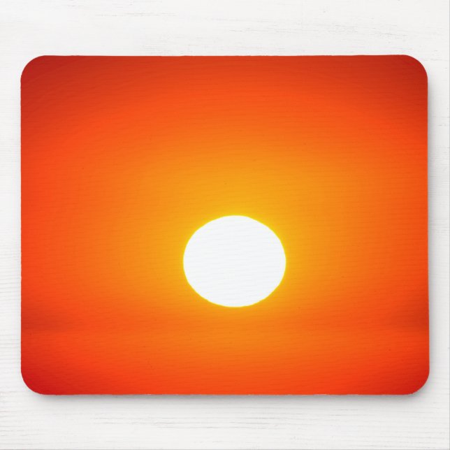 Orangensonne Mousepad (Vorne)