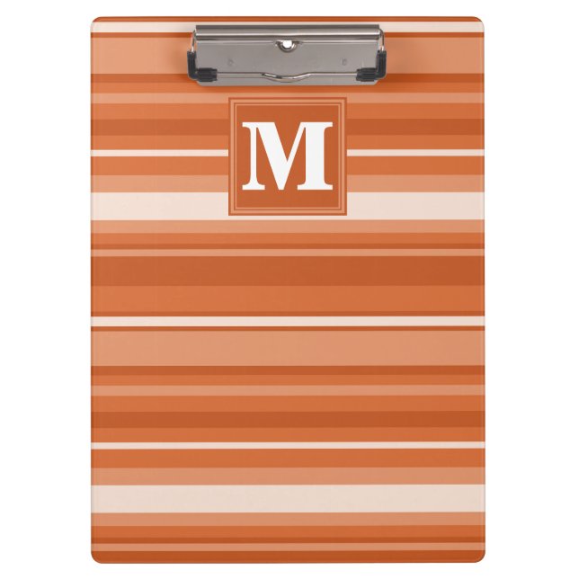Orangenstreifen Klemmbrett (Vorderseite)
