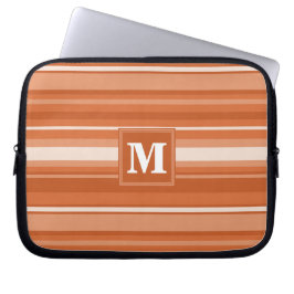 Orangenstreifen Laptopschutzhülle