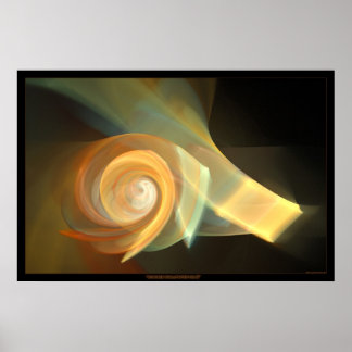 Orangentapete Nr. 3 Poster