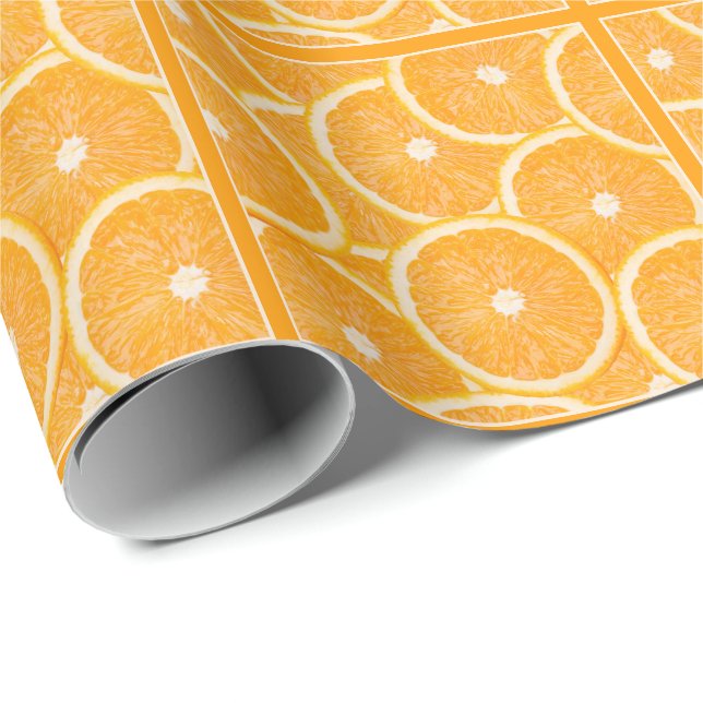 Orangenverpackungspapier Geschenkpapier (Rolleneckpunkt)