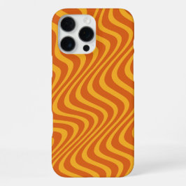 Orangenwellen iPhone 16 Pro Max Hülle