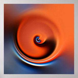 Orangenwirbel Poster