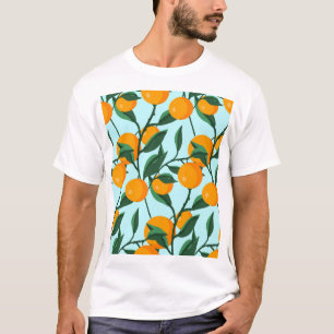 Orangenzweige, Vintager Zitrusdruck. T-Shirt