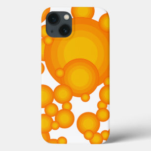 Oranger 70er-Stil kreist wie Blasen Case-Mate iPhone Hülle