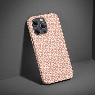 Oranger Blumenhandy Case Geschenk für Frauen und F