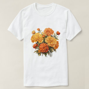 Oranger Blumenstrauß Concept Artistic Design T-Shirt