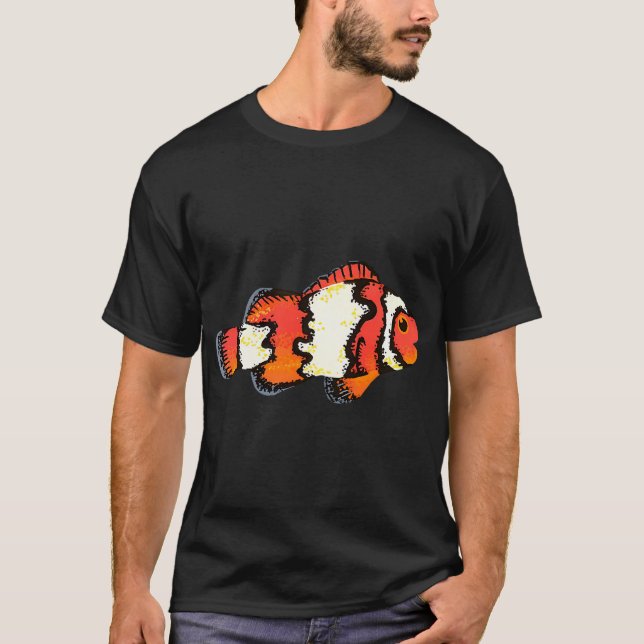Oranger Clownfisch T-Shirt (Vorderseite)