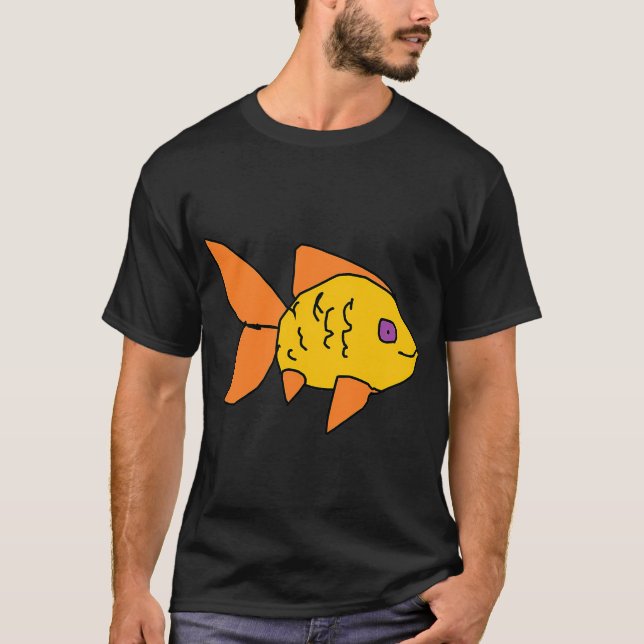 oranger Fisch T-Shirt (Vorderseite)