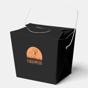Oranger Ghostface-Halloween-Partygeschenkbox Geschenkschachtel
