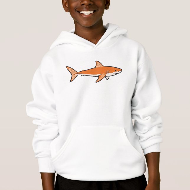Oranger Hai  Hoodie (Vorderseite)