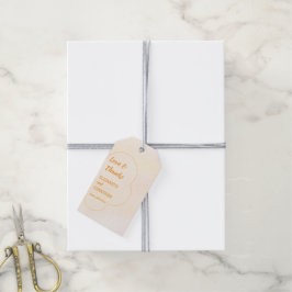 Oranger Hochzeitssonnenuntergang Geschenkanhänger