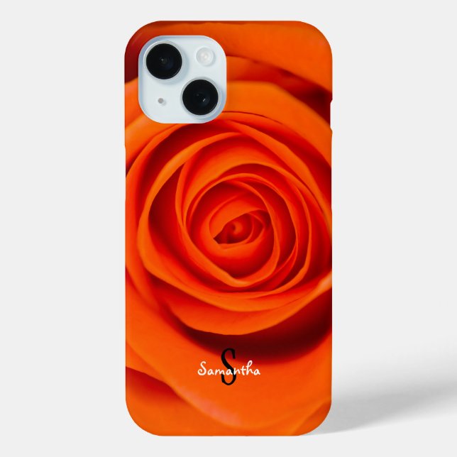Oranger Hüllen Telefongehäuse (Rückseite)
