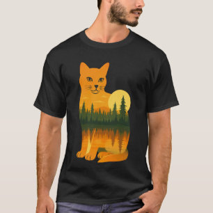 Oranger Katzenliebhaber Wildlife Natur Wald Reflex T-Shirt