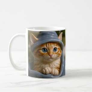 Oranger Katzenzauberer Kaffeetasse