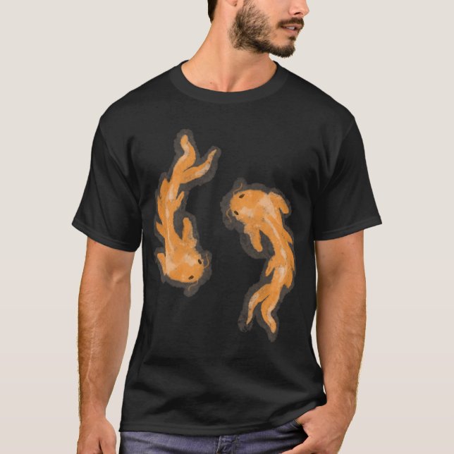 Oranger Koi-Fisch T-Shirt (Vorderseite)