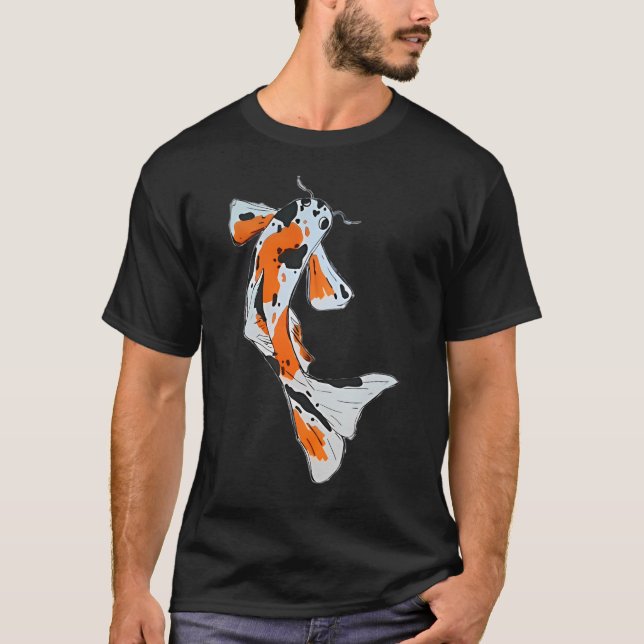Oranger Koi-Fisch T-Shirt (Vorderseite)