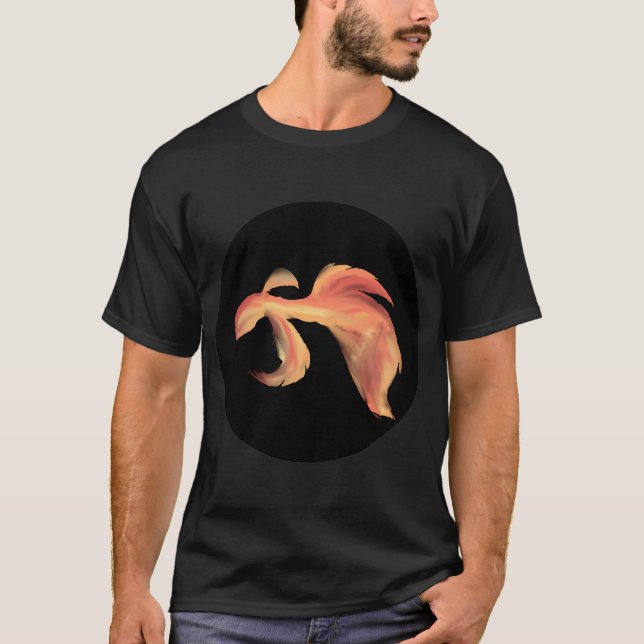 Oranger Koi T-Shirt (Vorderseite)