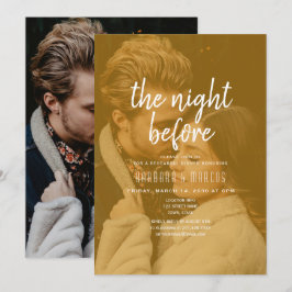 Oranger Probeessen-Empfang Einladung