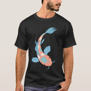 Oranger und blauer Koi-Fisch T-Shirt