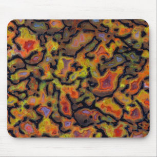 Oranger versteinerter Dinosaurierknochen Mousepad