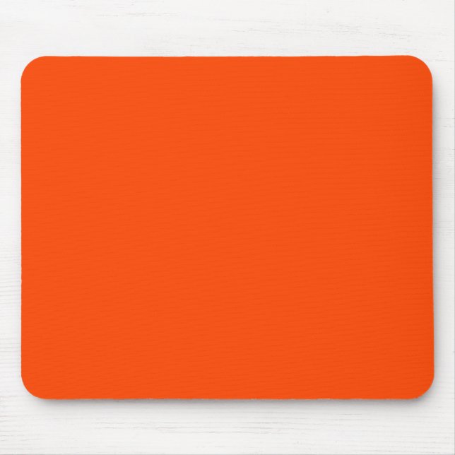 Orangeroter Vollfarbhintergrund leer Mousepad (Vorne)