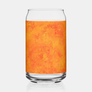 Oranges abstraktes Muster Dosenglas