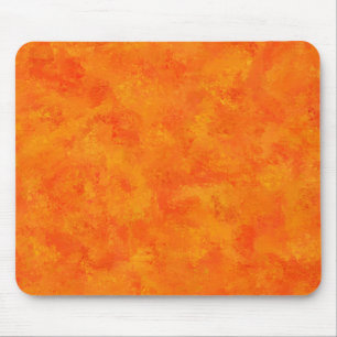 Oranges abstraktes Muster Mousepad