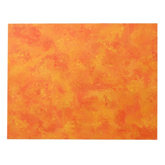 Oranges abstraktes Muster  Notizblock (Vorderseite)