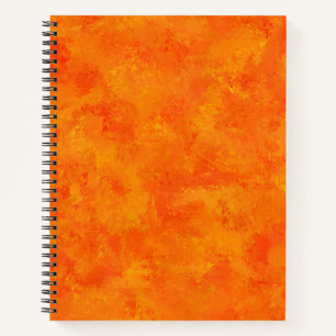 Oranges abstraktes Muster Notizbuch