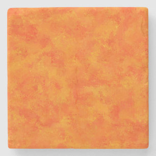 Oranges abstraktes Muster Steinuntersetzer