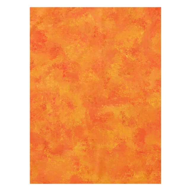 Oranges abstraktes Muster Tischdecke (Vorderseite)