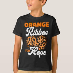 Oranges Band Für Hoffnung Blutkrebsbewusstsein T-Shirt