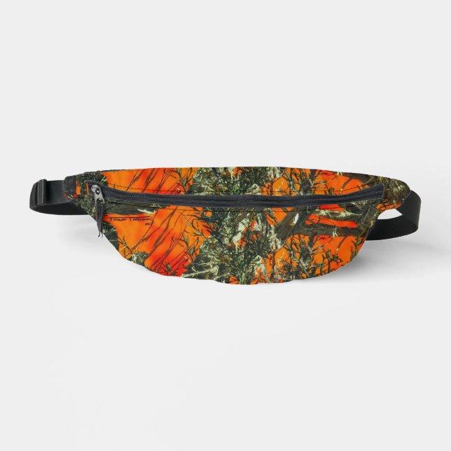 Oranges Blatt-Tarnung  Bauchtasche (Vorderseite)