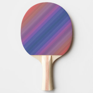 Oranges Blau und violette Streifen abstraktes Kuns Tischtennis Schläger