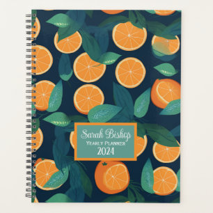 Oranges fraîches Personnalisé Annuel Planificateur