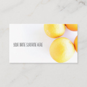 Oranges funky Bio Feer Carte de visite