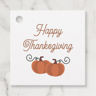 Oranges Herbst-Gingham-Gitternetz-Muster Geschenkanhänger