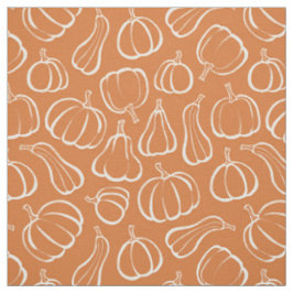 Oranges Kürbismuster Herbst Halloween Stoff